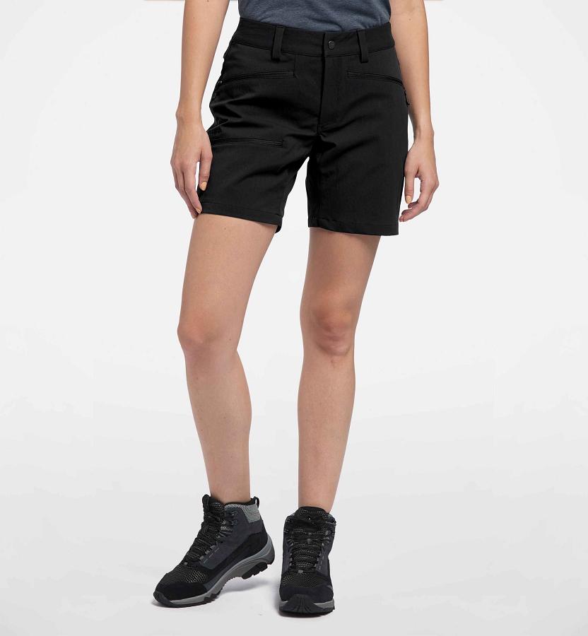 Haglöfs Rugged Flex Shorts Black For Womens ITRWS8376 Australia